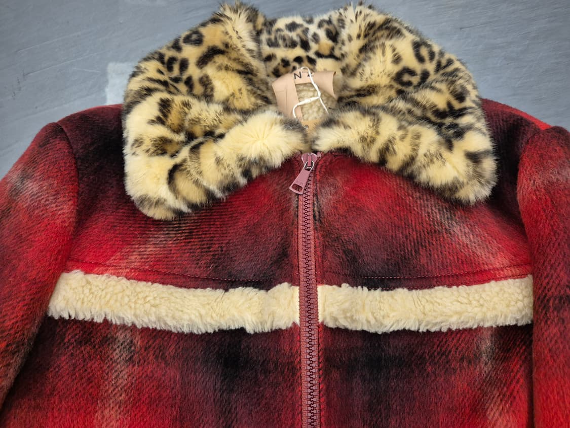 N 21 타탄체크 울 쉐르파 자켓 상품이미지5