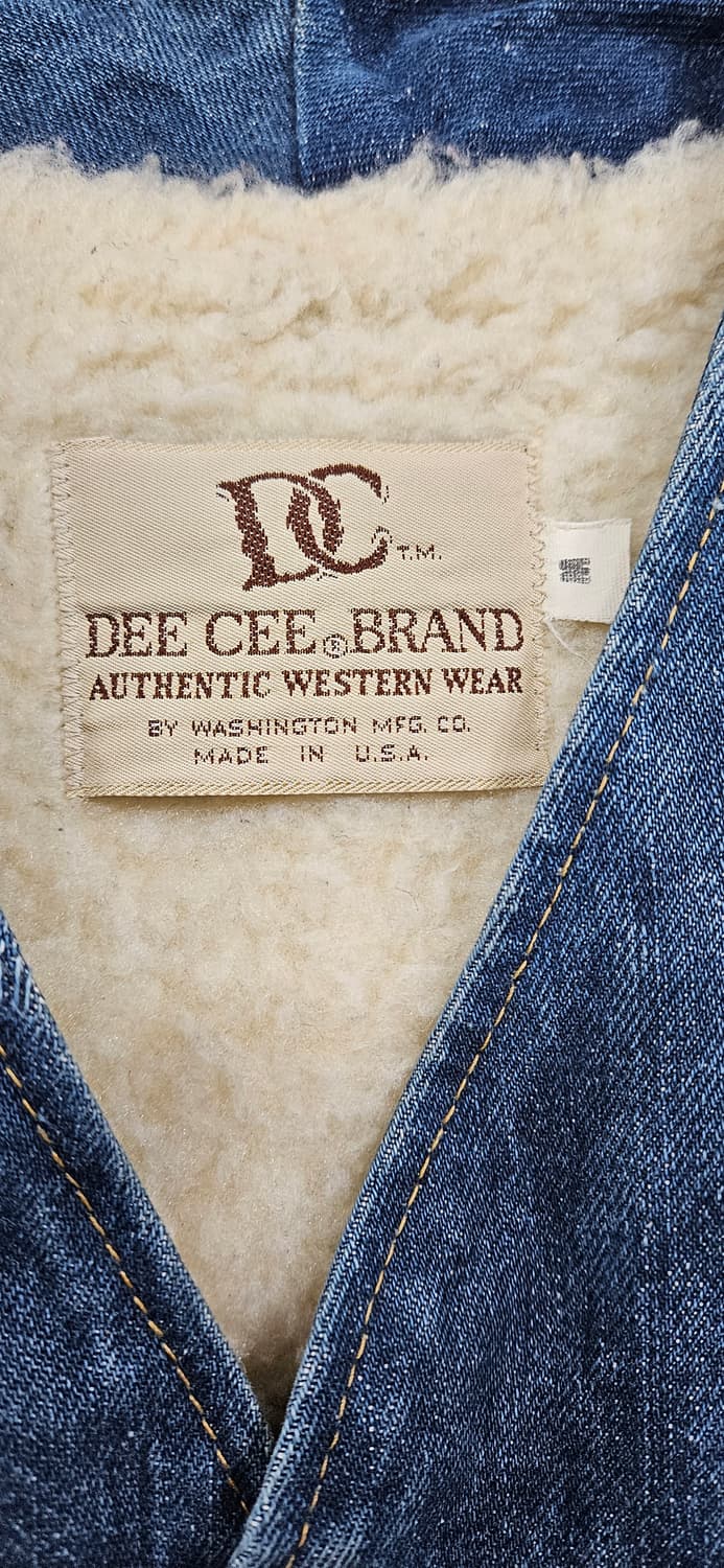 MADE IN U.S.A DC Dee Cee 데님 쉐르파 베스트 M 상품이미지3