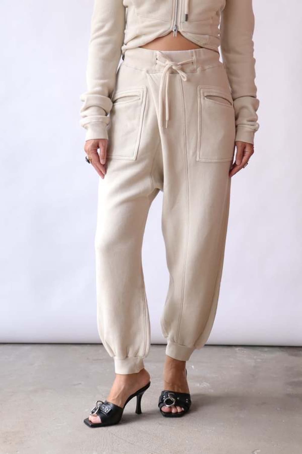 R13 crossover sweatpant - natural 상품이미지4