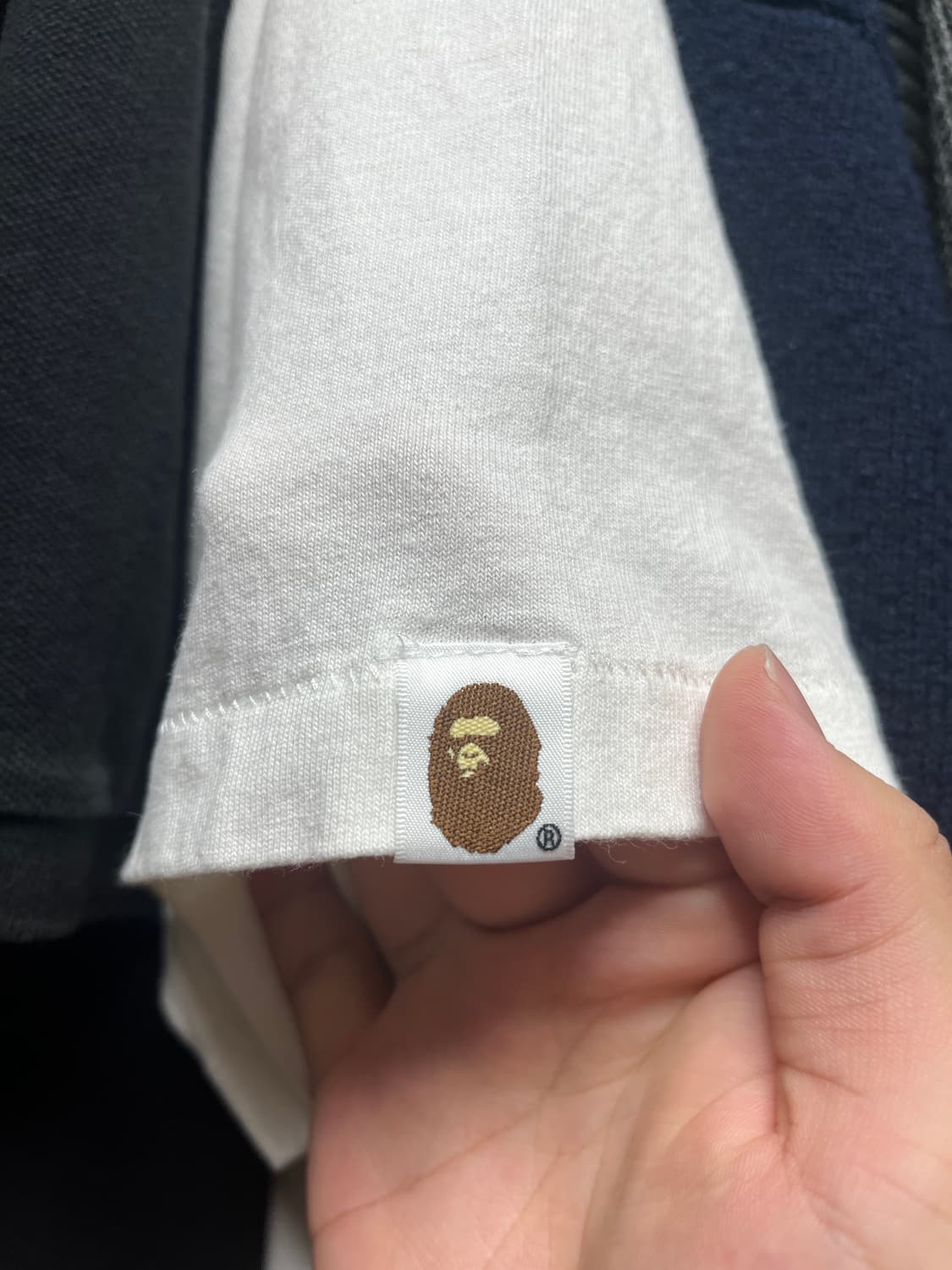 베이프 카모 티셔츠 블루 L 상품이미지5