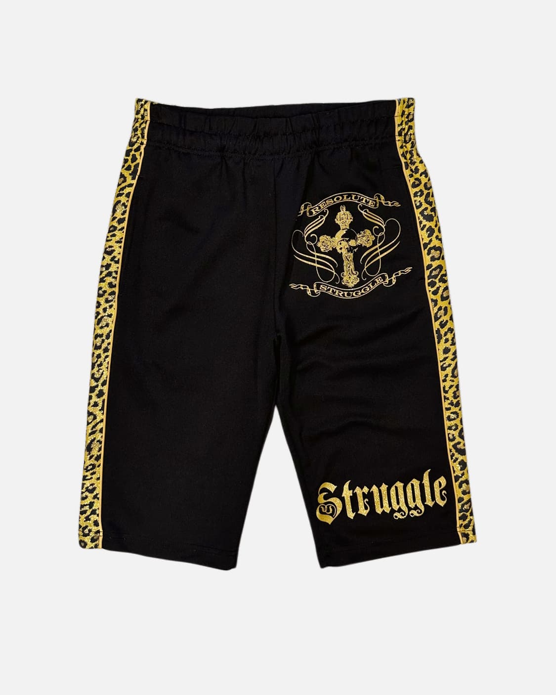 punk printing leopard line shorts 상품이미지1