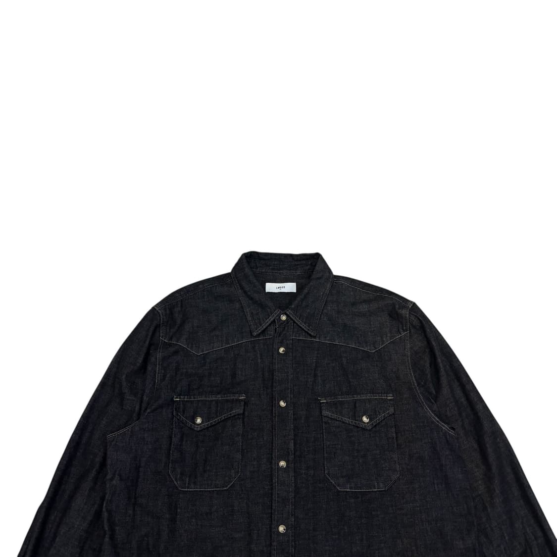 엘무드 인디고 데님 웨스턴 셔츠 상품이미지2