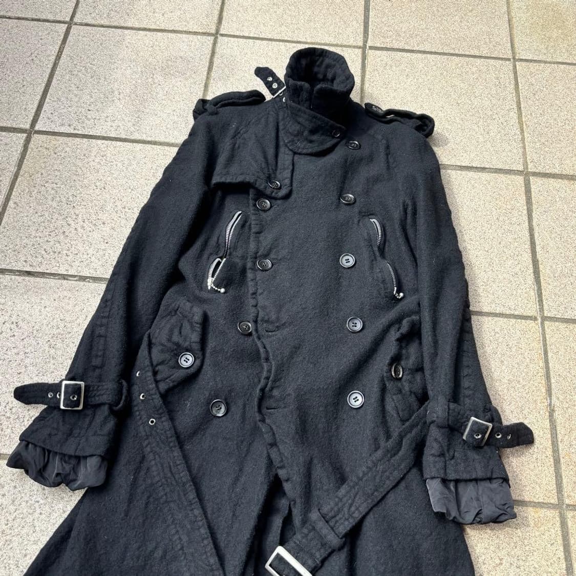 준야 와타나베 꼼데가르송 07AW 축융 트렌치 코트 S 상품이미지2