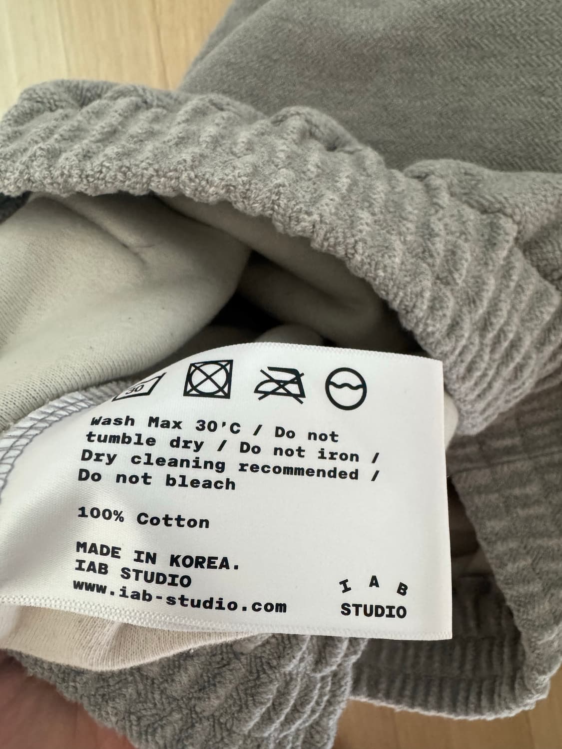 아이앱스튜디오 헤링본 후드 그레이 XL 상품이미지4