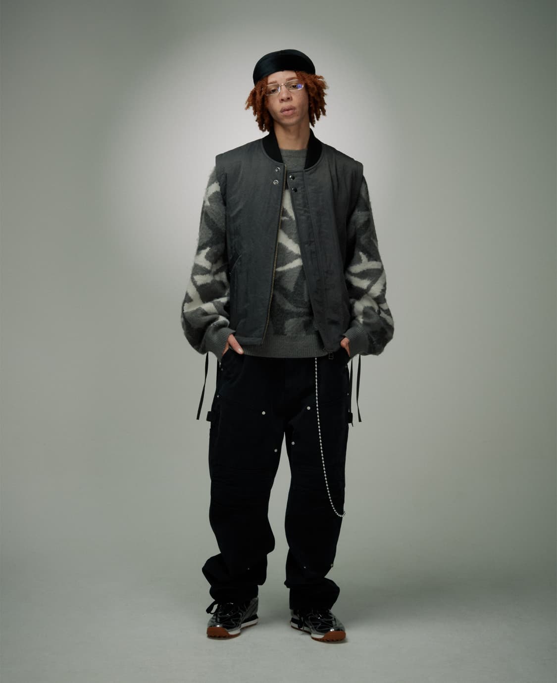 홀리선(Horlisun) 인세인 가라지 패디드 베스트 블랙 상품이미지1