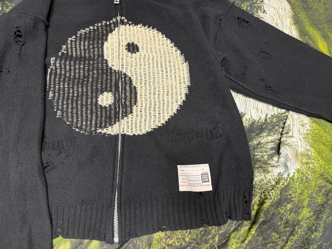 [46] 미하라 야스히로 음양 집업 니트 가디건 상품이미지4