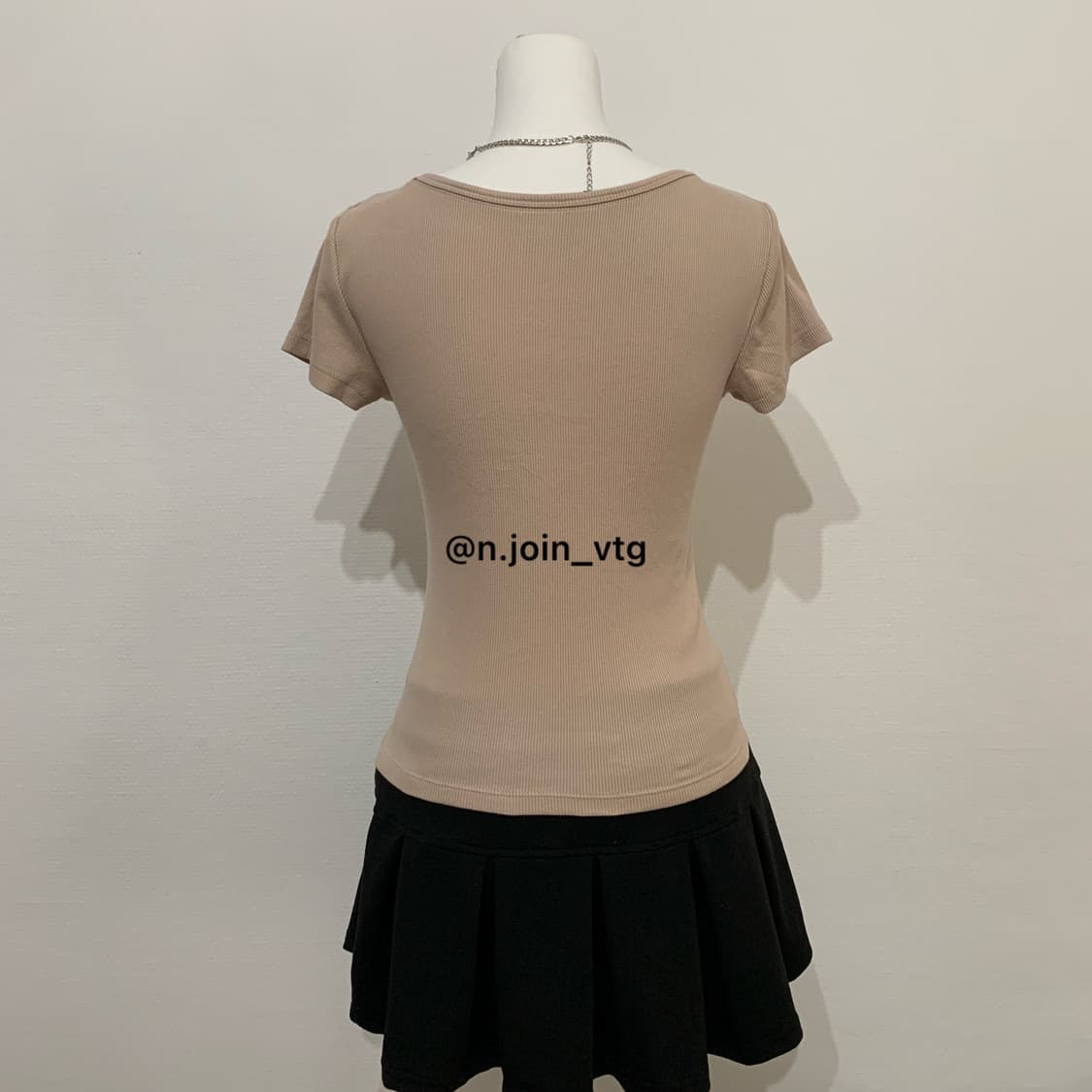 아베크롬비 헨리넥 연브라운 반팔 티셔츠 상품이미지3