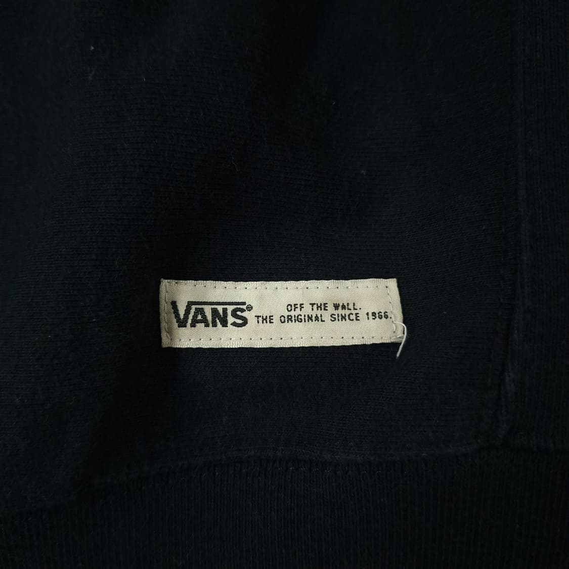 VANS 반스 JP 블랙 화이트 빅 로고프린팅 베이직 기모 맨투맨 티셔츠 상품이미지4