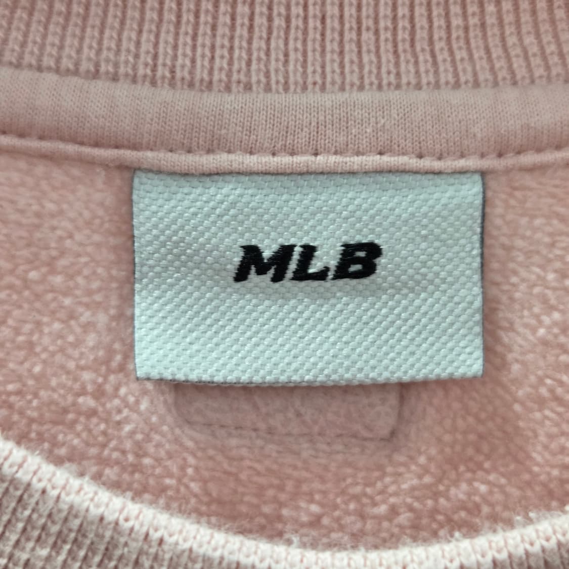 MLB 키즈 자수로고 기모 맨투맨 연핑크 9Y 상품이미지3