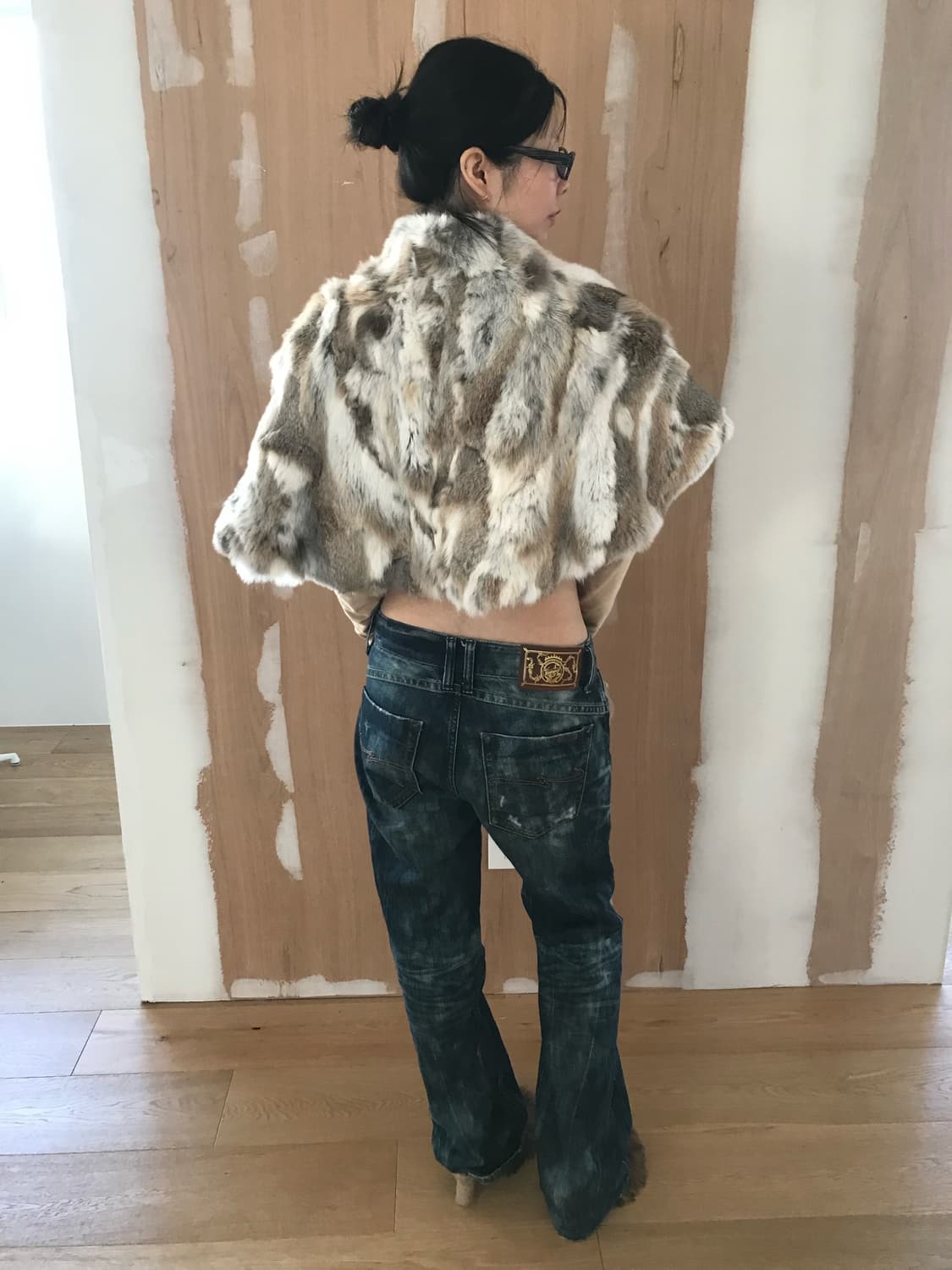 vintage mix fur cape 상품이미지3