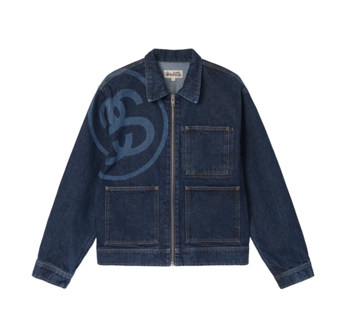 스투시 SS링크 데님자켓 L 상품이미지1