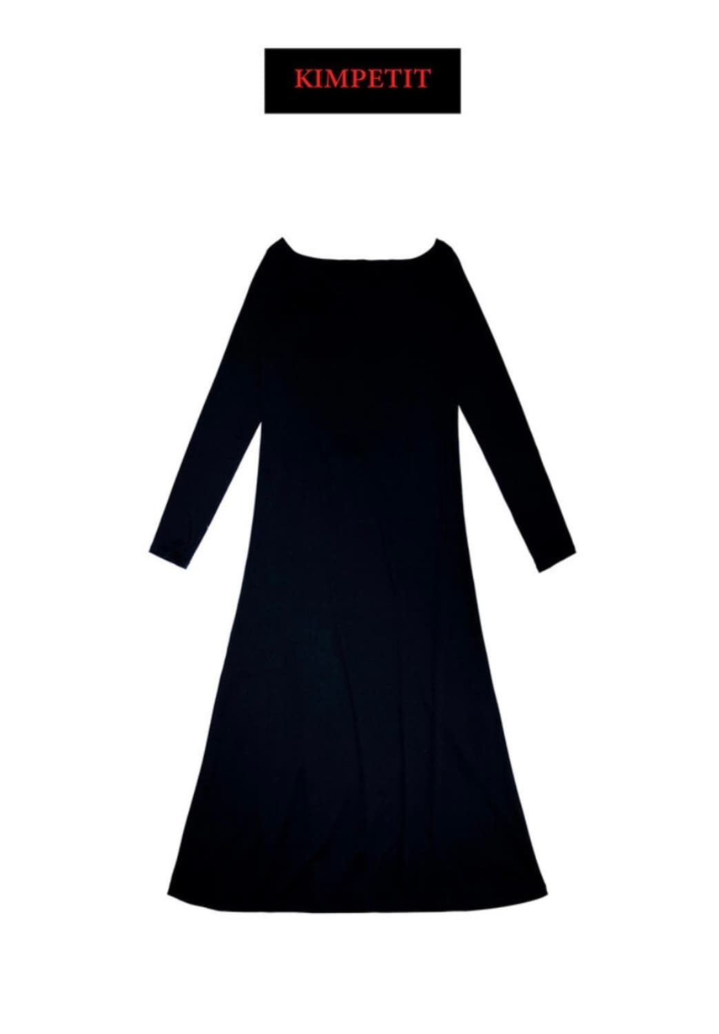 김프티 보트넥 져지 맥시 드레스 상품이미지4