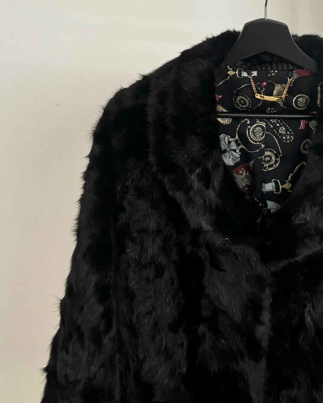 리포터 블랙 밍크 퍼 자켓 상품이미지3