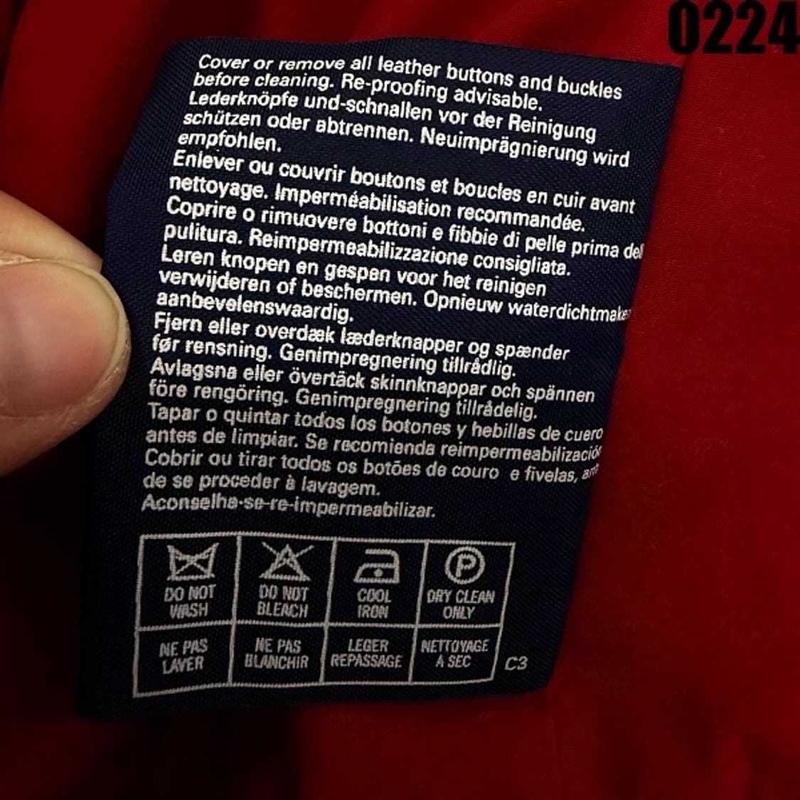 버버리 클래식 블루종 집업 자켓 XL 0224  상품이미지8