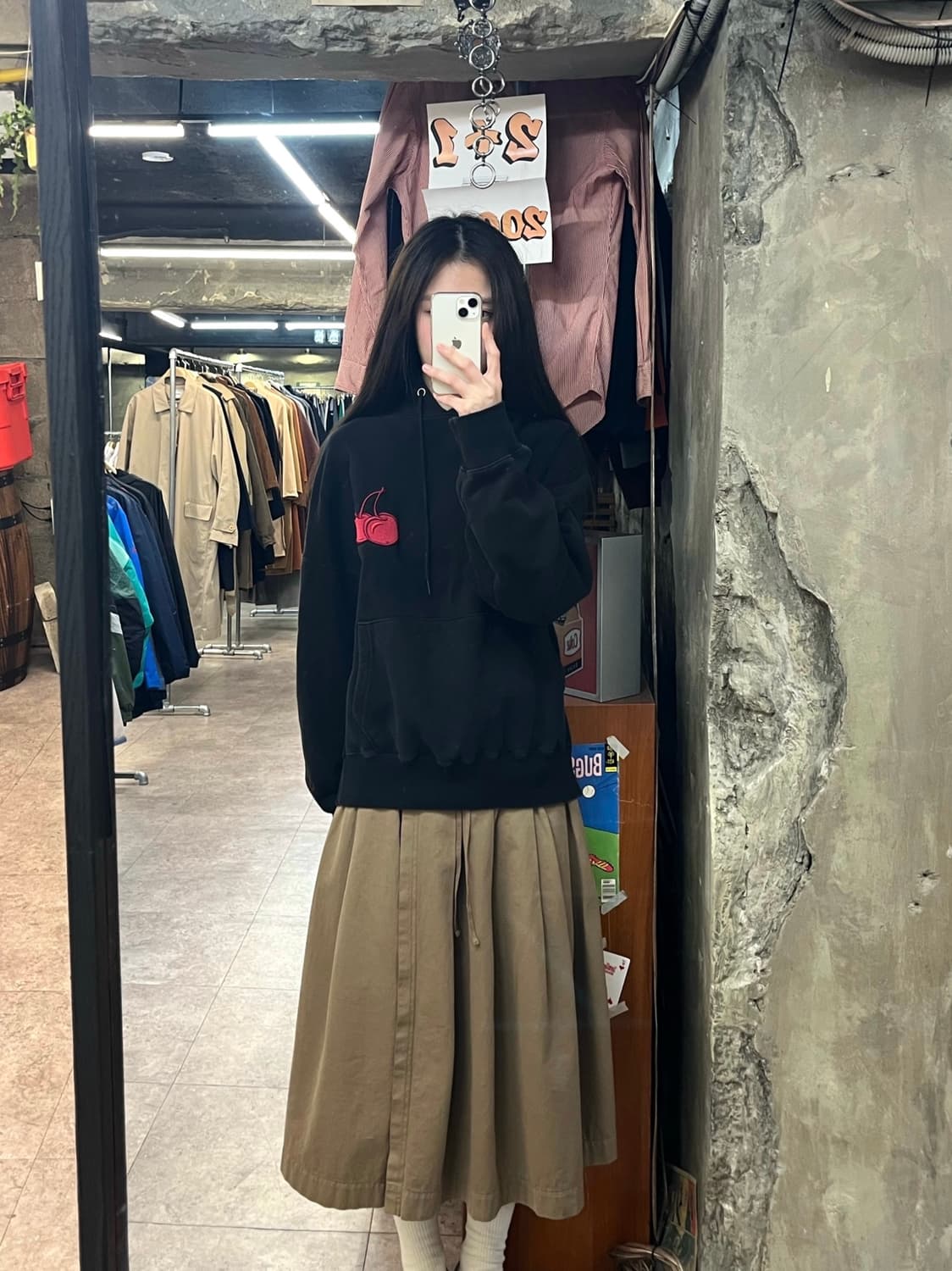 키르시 후드티 블랙 #csz2960 상품이미지2