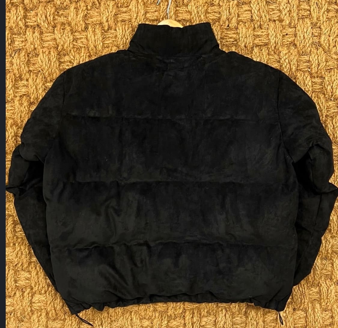 폴로 스웨이드 패딩 블랙 상품이미지2