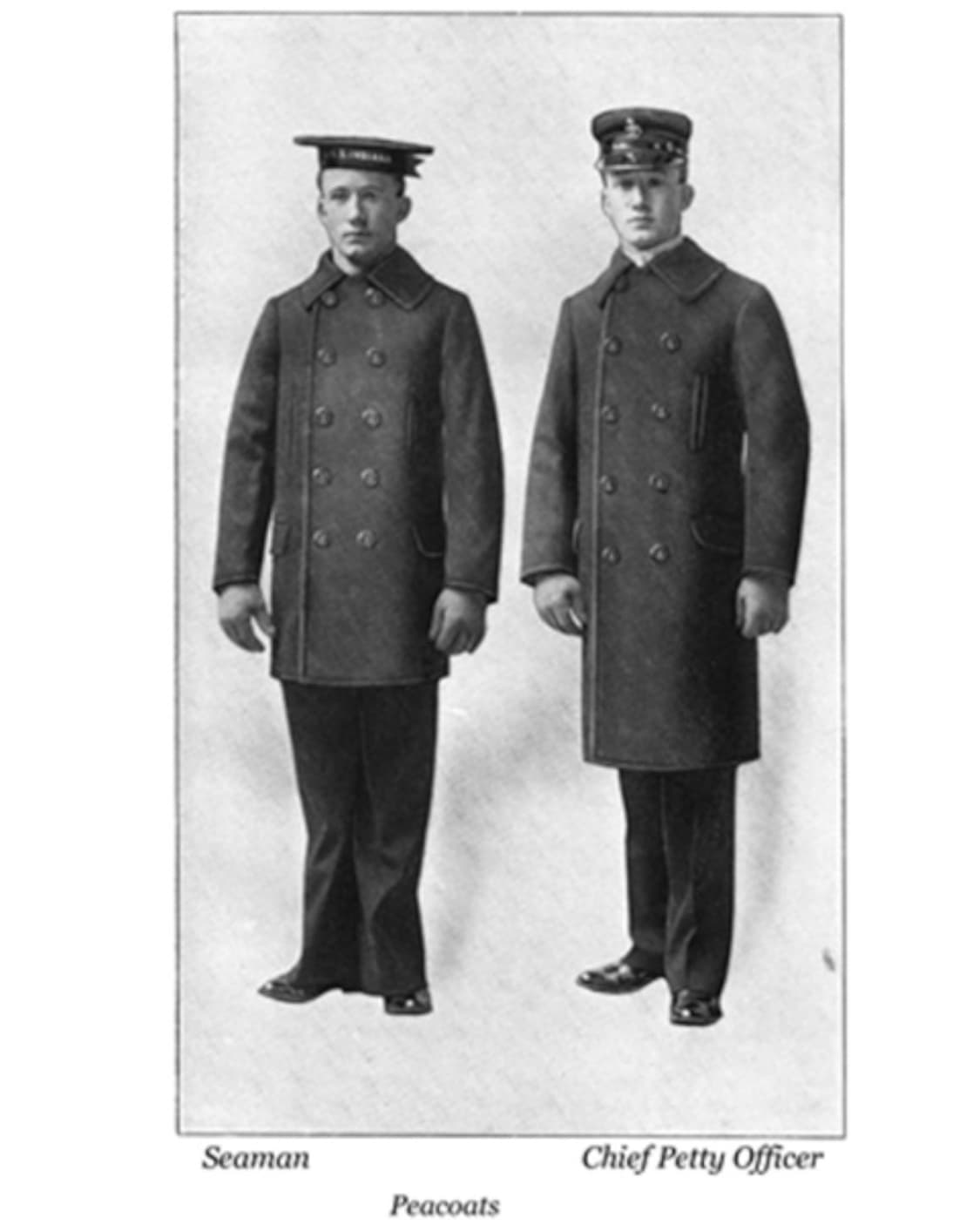 버즈릭슨 1910년 롱 모델 울 라이닝 네이비 피 코트 상품이미지9