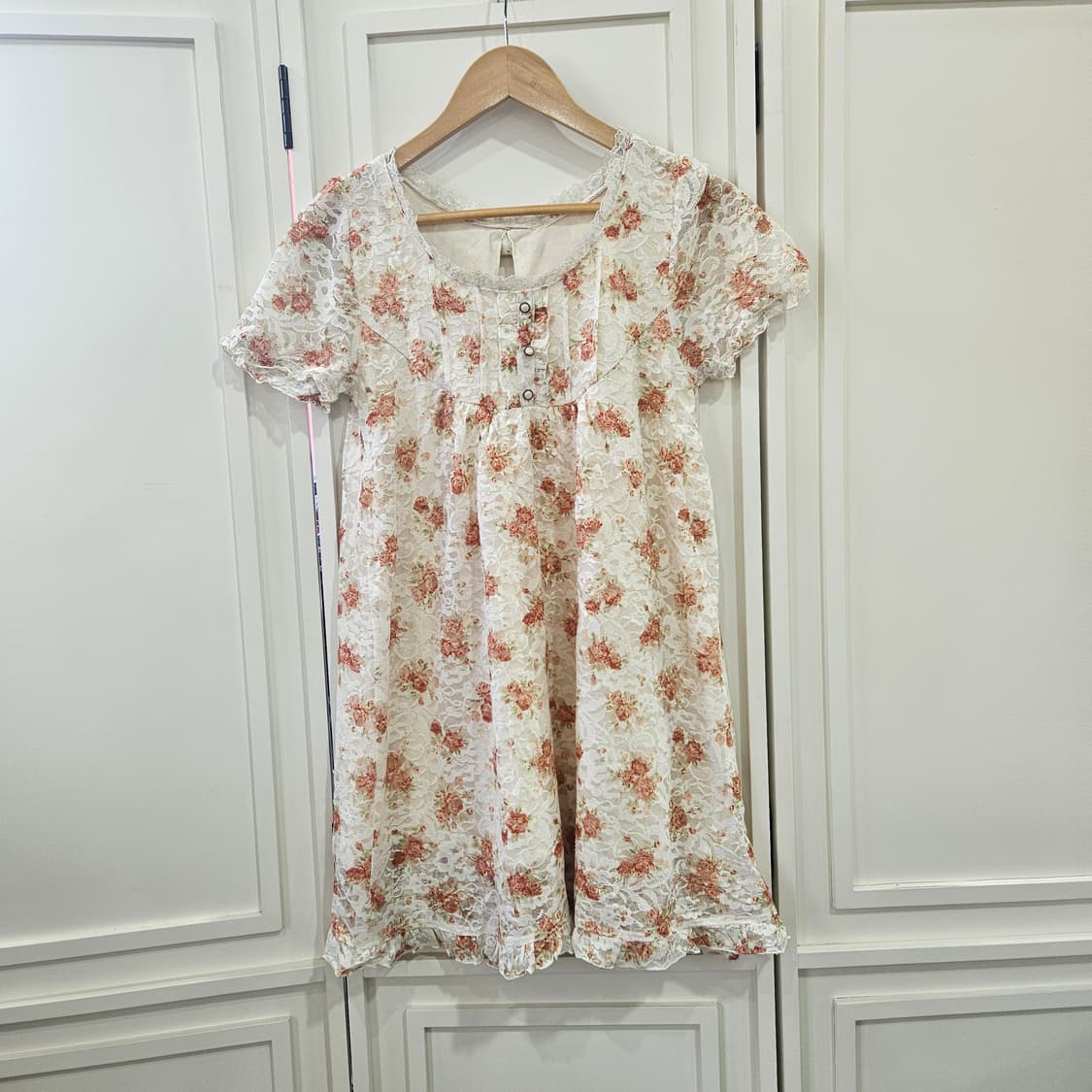 로즈 레이스 플라워 원피스 상품이미지1