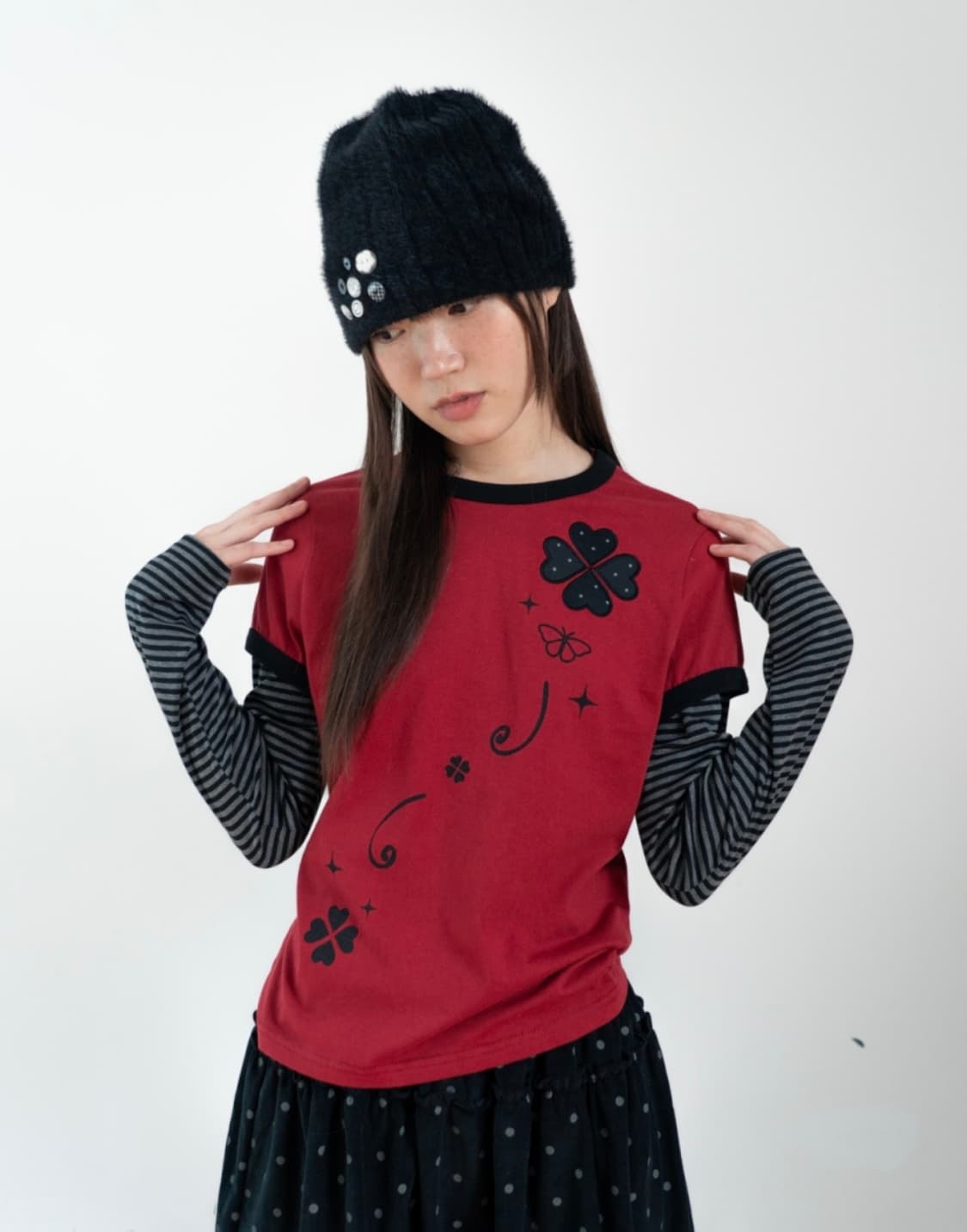 바우프 버튼 플러피 비니 상품이미지2