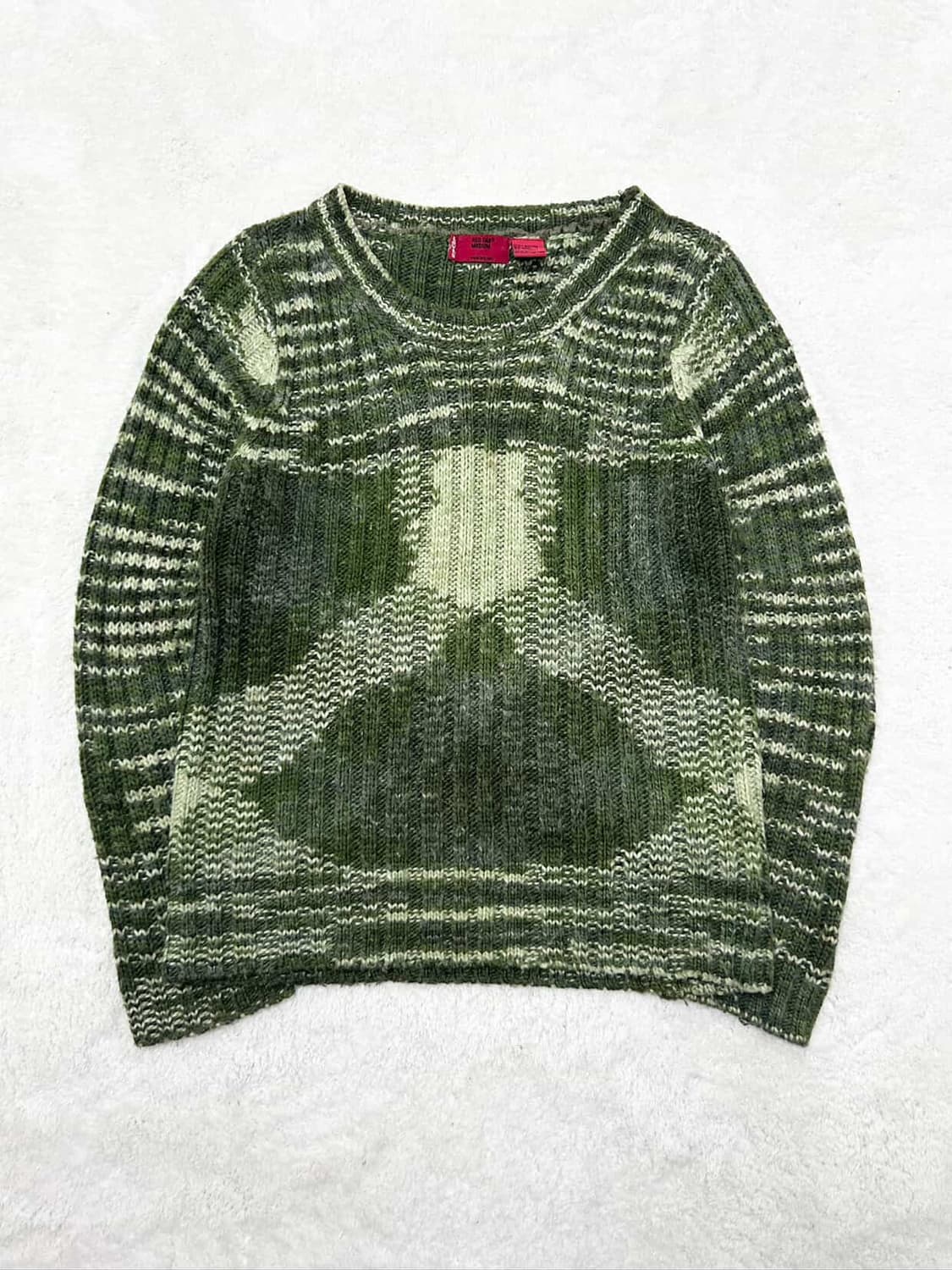 리바이스 캐시혼방 카키 패턴니트 상품이미지5