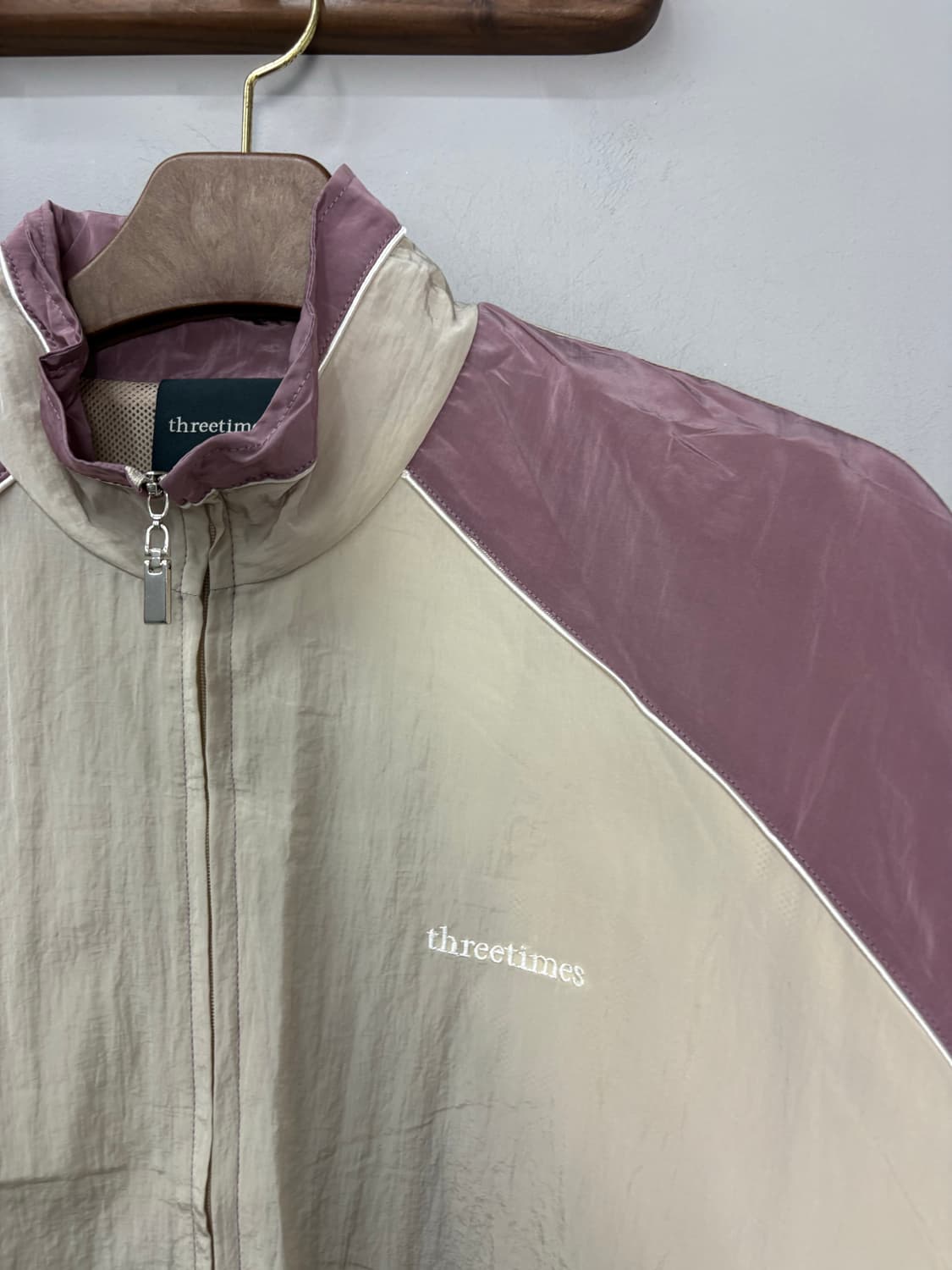쓰리타임즈 빈티지 블록 윈드브레이커 자켓 A2739 상품이미지3