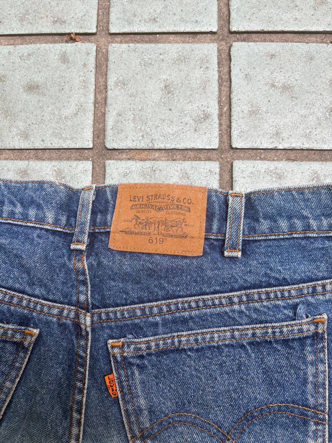 리바이스 619 오렌지탭 데님 스커트 32 상품이미지3