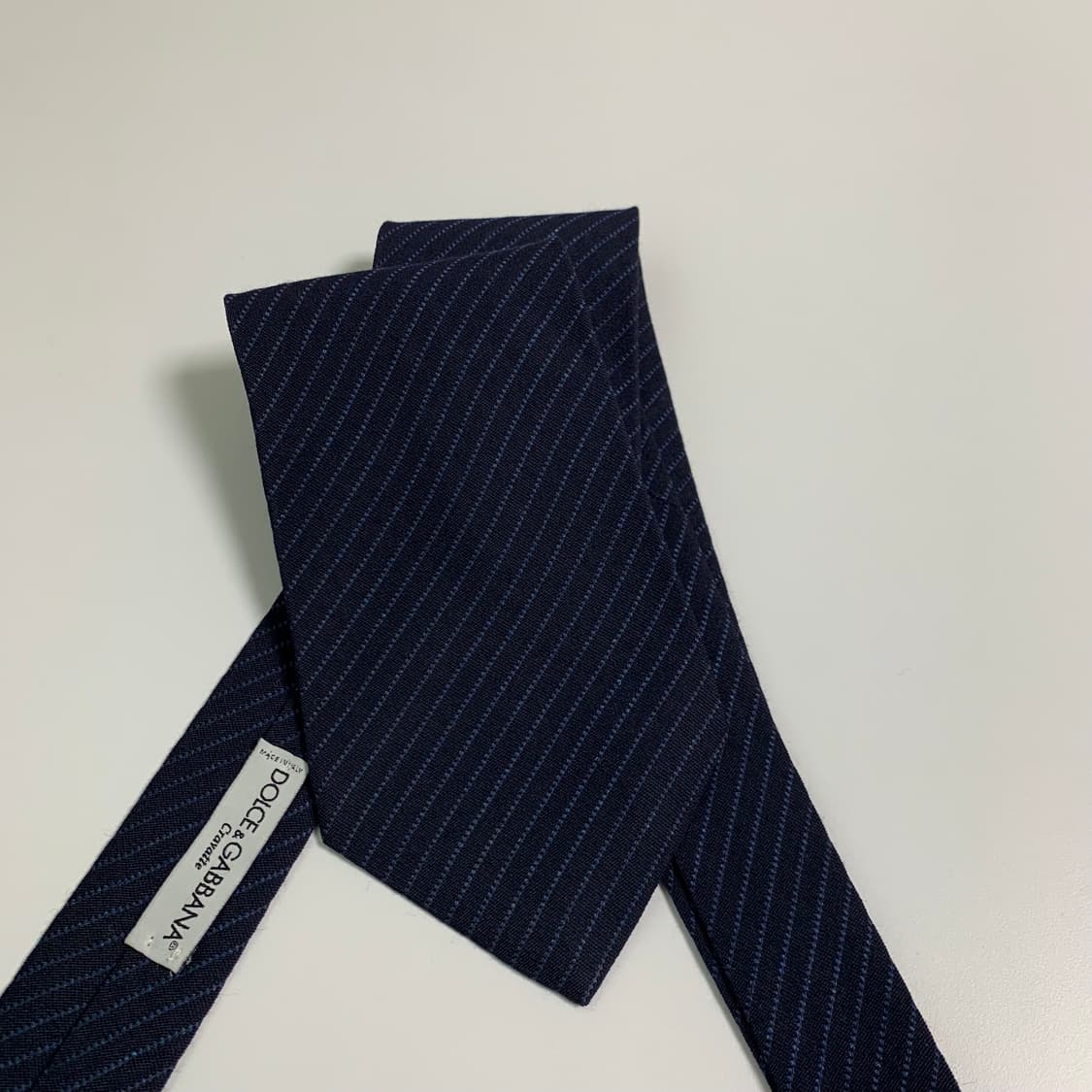 돌체앤가바나(D&G) 스트라이프 명품넥타이 혼방 신형라벨 A+ 클래식룩 상품이미지10