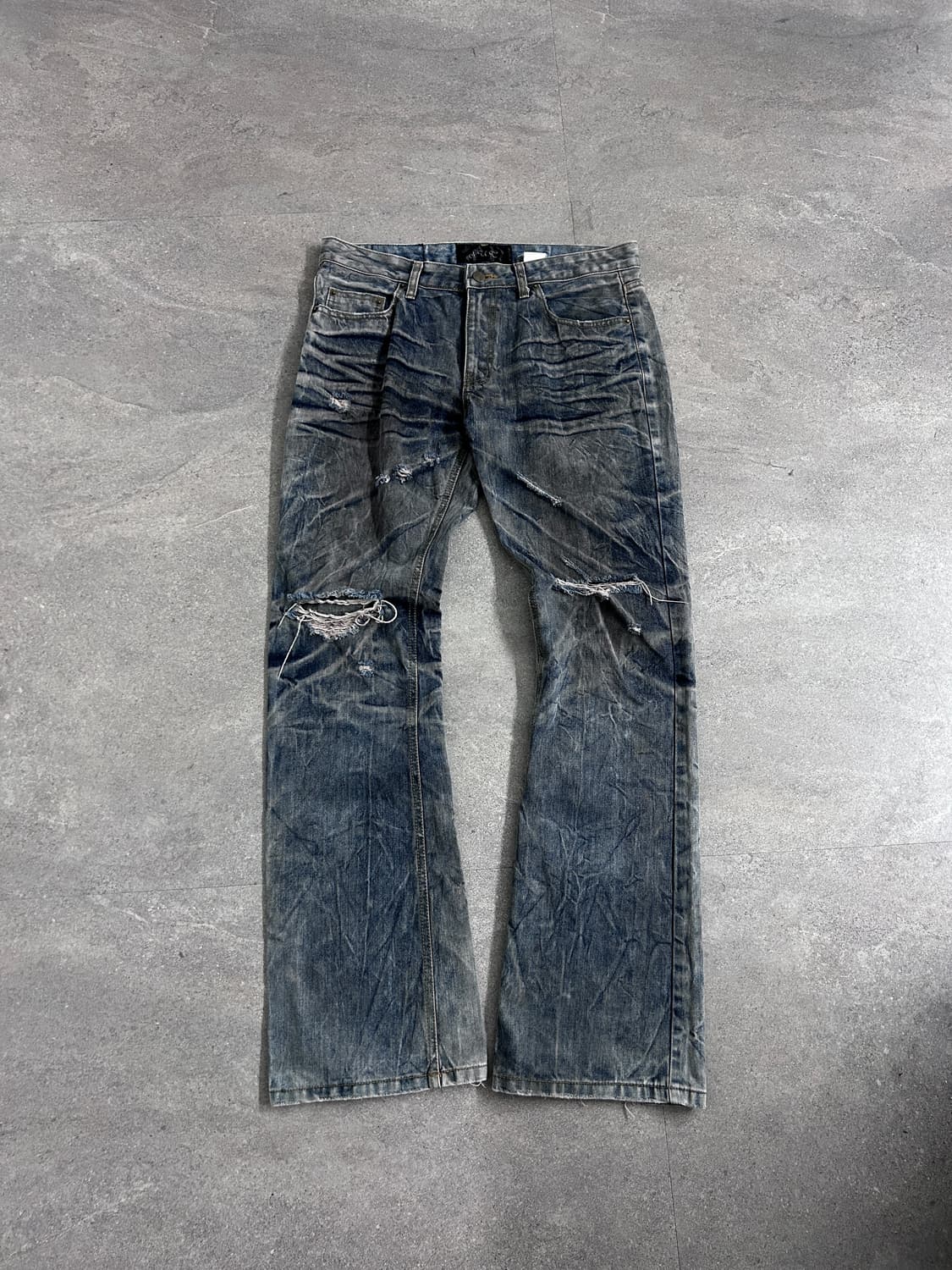 00‘s JPN S.U.E 플레어 하드 워싱 데님 상품이미지5