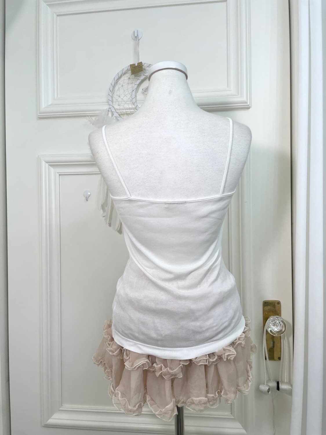 ivory frill v-neck rib cardigan(size-40) 상품이미지10