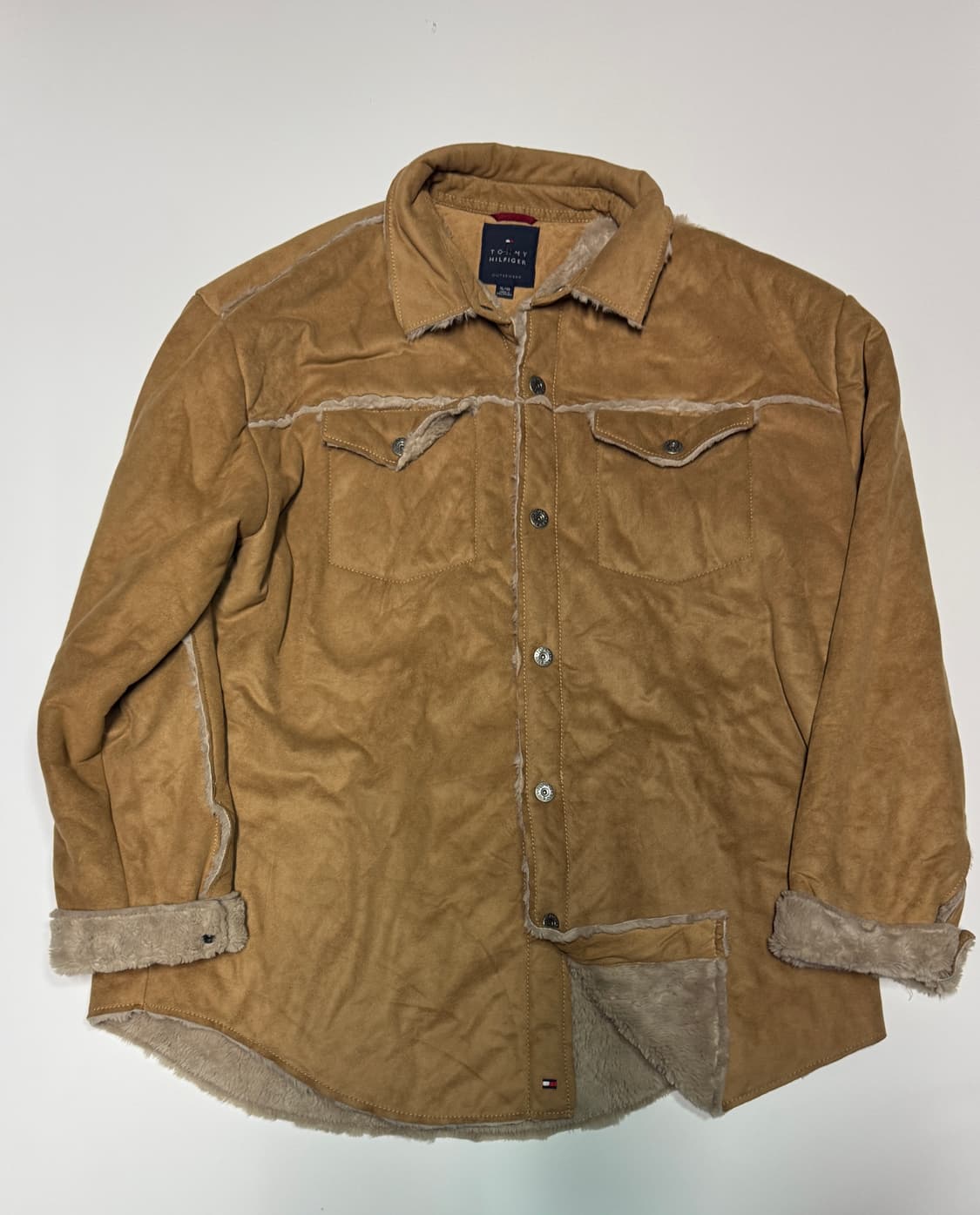 희귀!! 타미힐피거 무스탕 오버핏 셔츠 자켓 XL ~2XL 상품이미지1