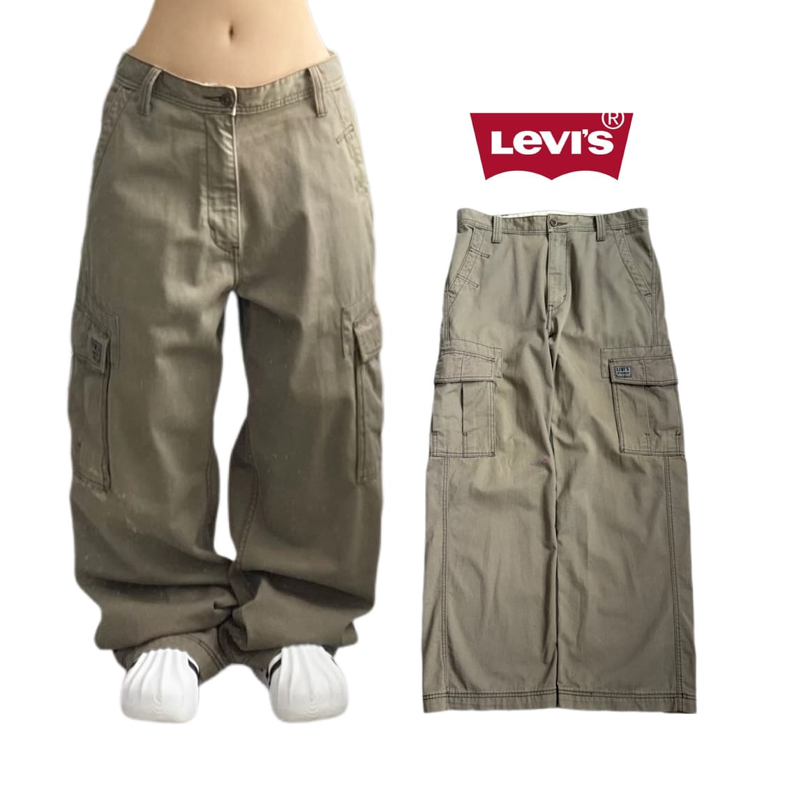 리바이스 와이드 밀리터리 워크 카고팬츠 상품이미지1