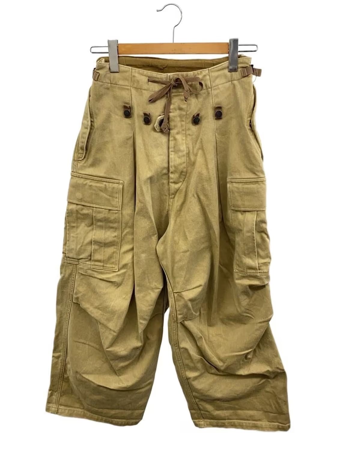 캐피탈 헤비 드릴 점보 카고 팬츠 베이지 상품이미지1