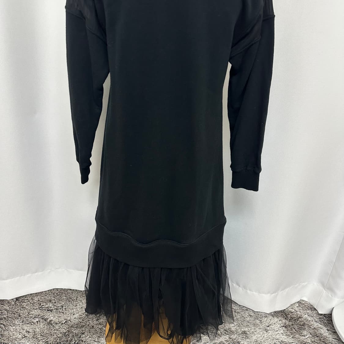   미하라야스히로 면 롱원피스 검정 36 (44-55추천) 상품이미지8