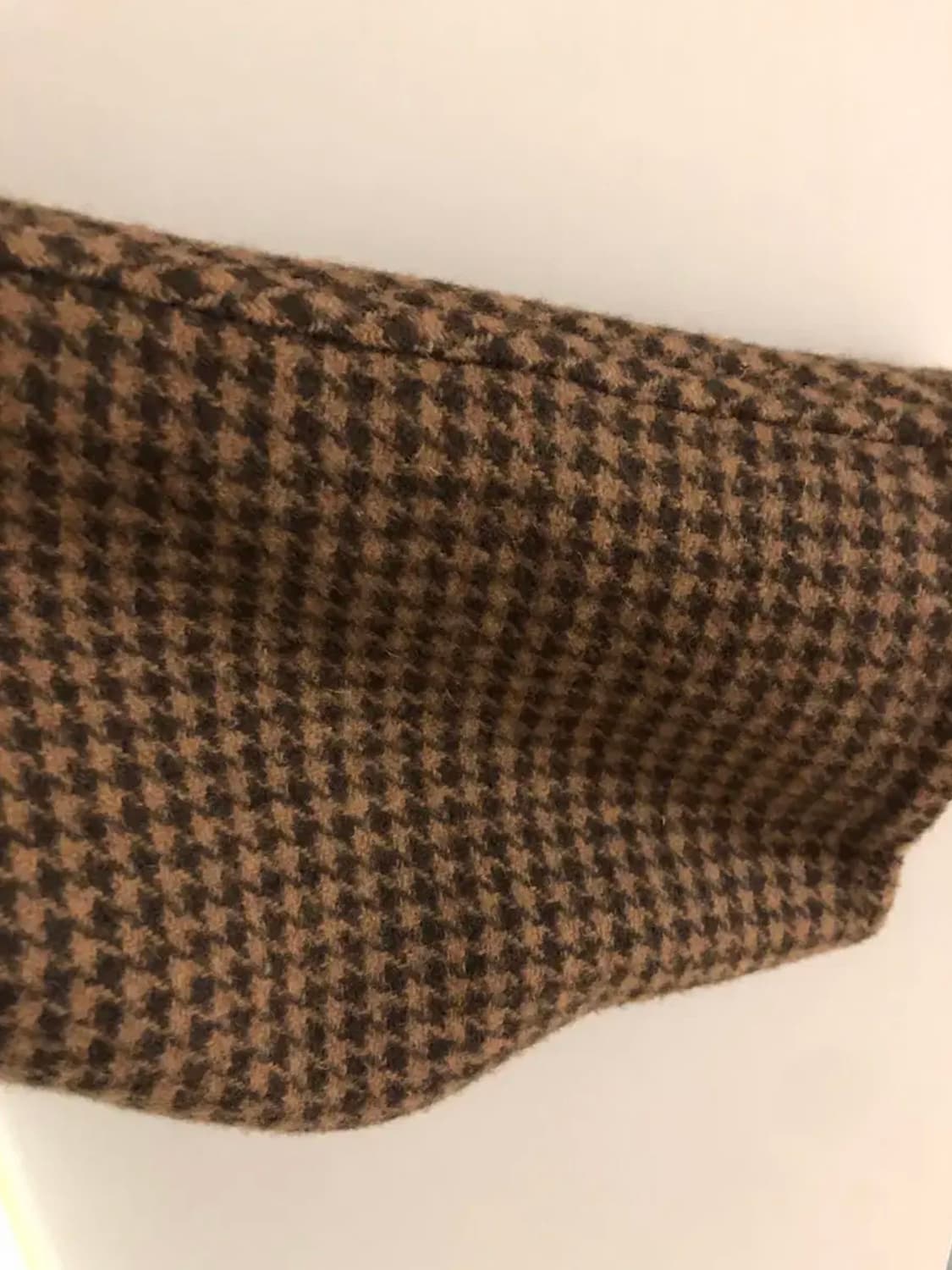 핸드메이드 히든 싱글 코트 (브라운 체크) 상품이미지2