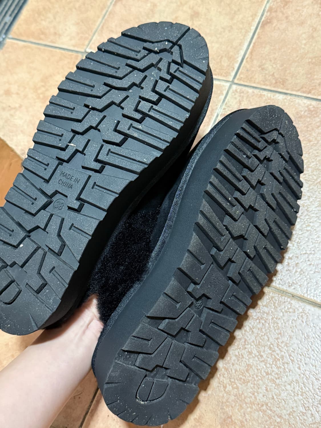 포른른 플랫폼 퍼 슬리퍼 상품이미지5