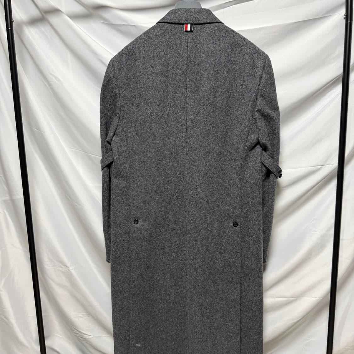 [S+급/2] 톰브라운 울 암밴드 체스터필드 오버 코트 그레이 상품이미지5