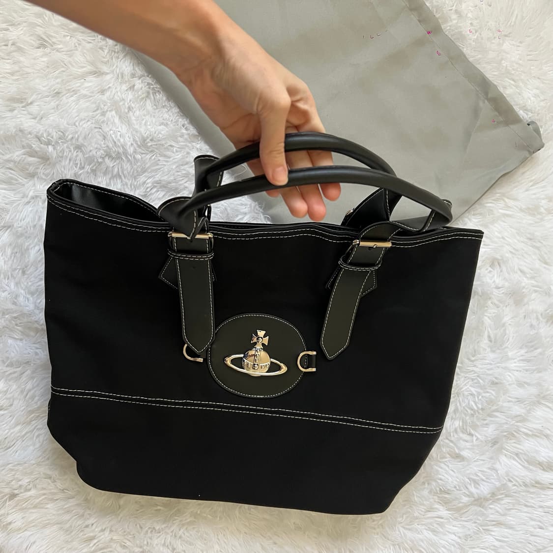 비비안웨스트우드 데님 토트백  상품이미지7