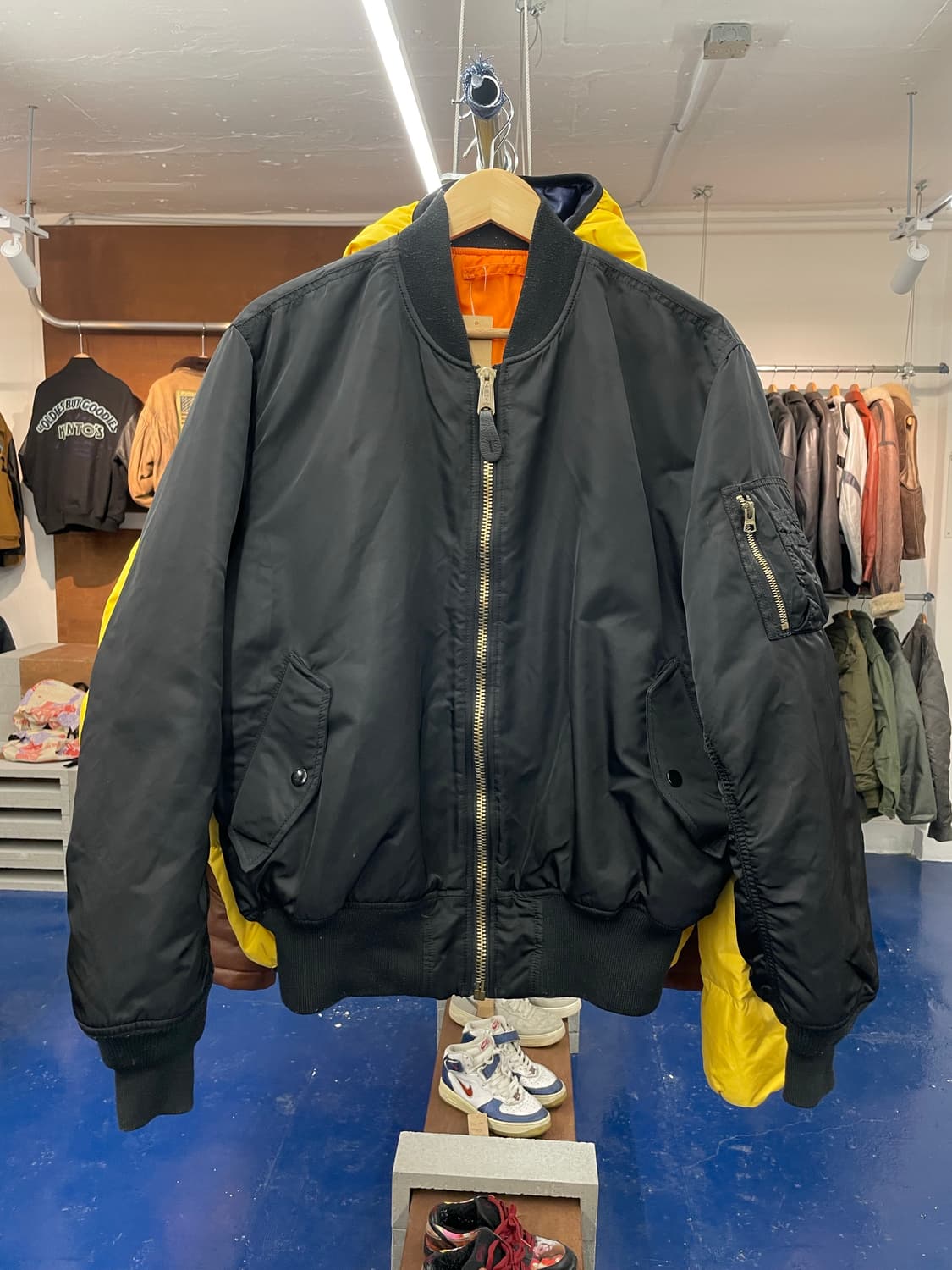 Alpha 알파인더스트리 블랙 ma-1 자켓 상품이미지4