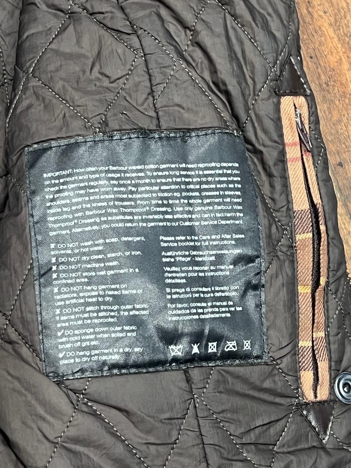 Barbour Giacca marrone Cerata 왁스자켓  상품이미지10