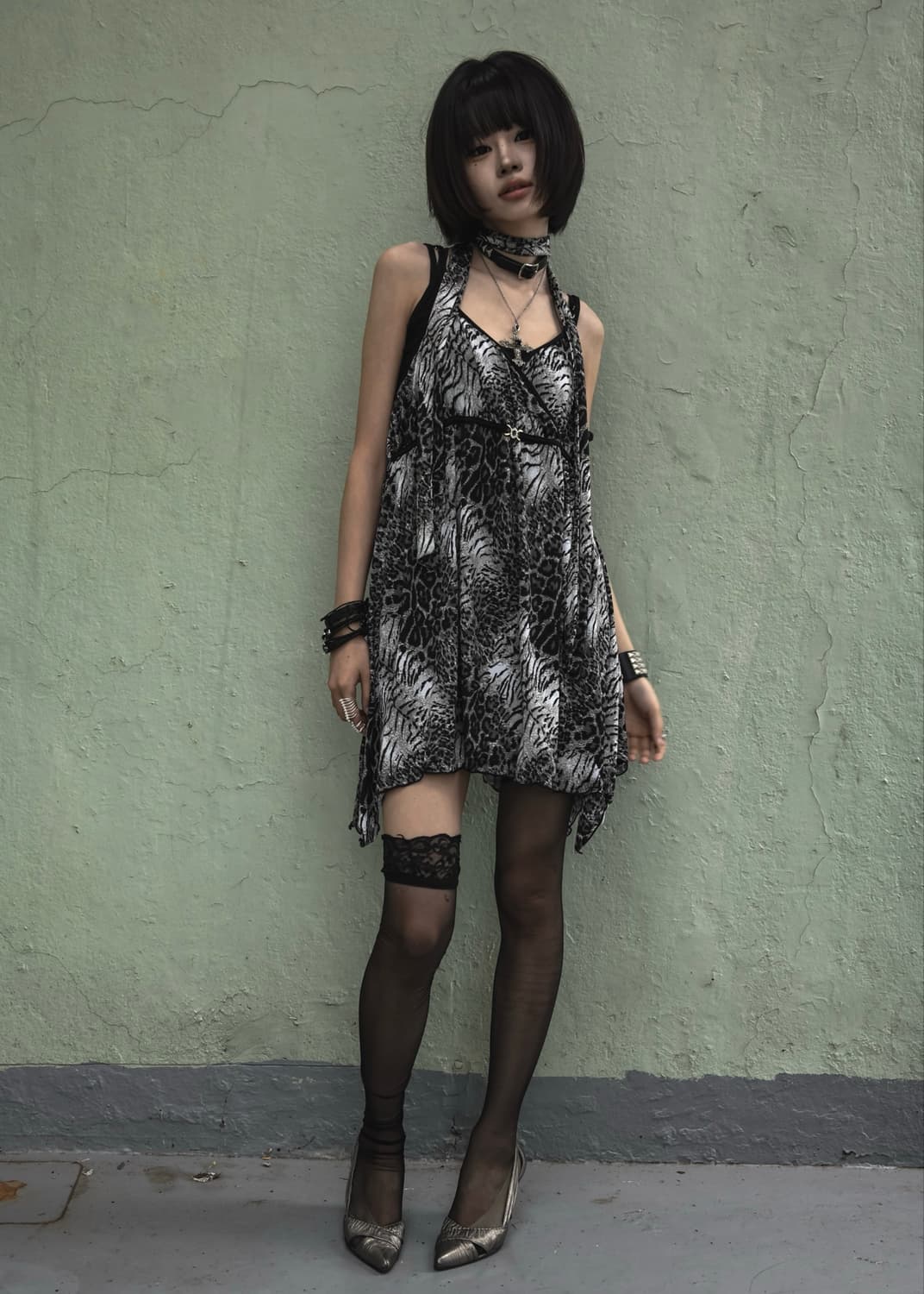 Leopard Lace Sleeveless 상품이미지5