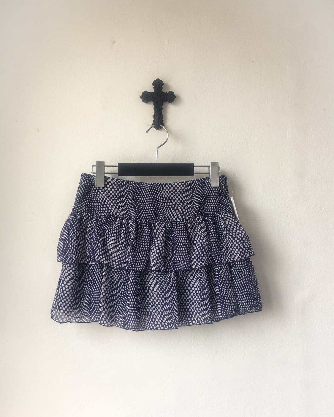 Dot pattern layer mini skirt 상품이미지1