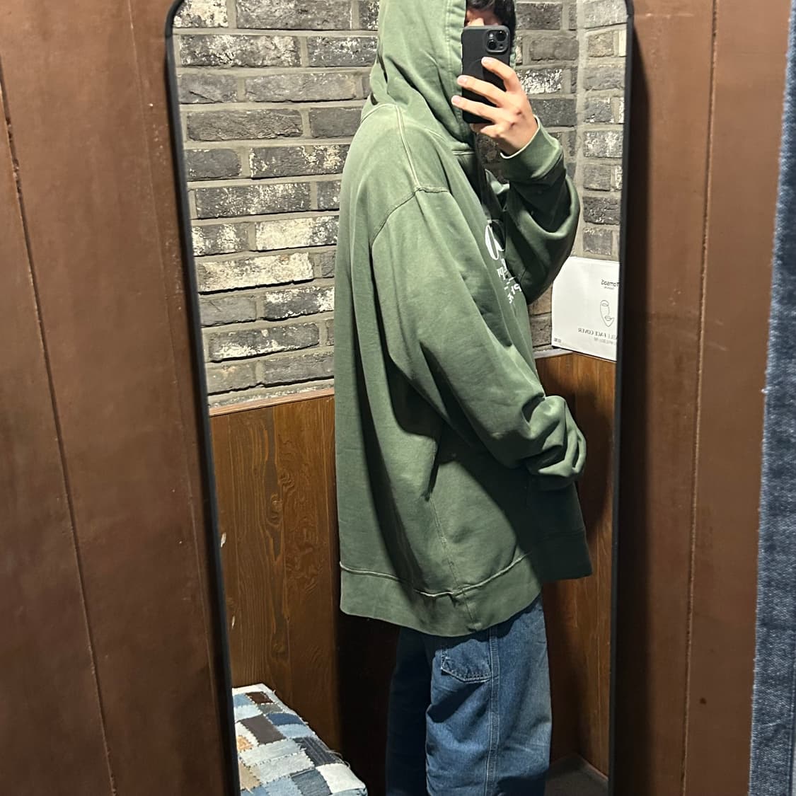4XL) 폴로 데님앤서플라이 후드티 올리브 빅사이즈 상품이미지10