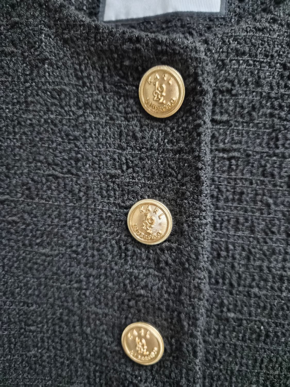 77) 칼 라거펠트 트위드 자켓 팝니다 상품이미지4