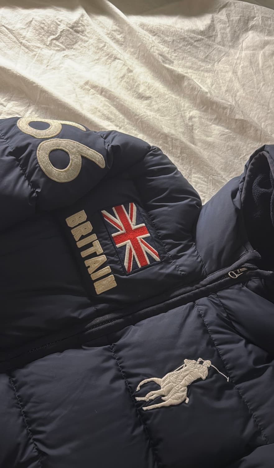 폴로 빅포니 브리튼 패딩 네이비 M 상품이미지3