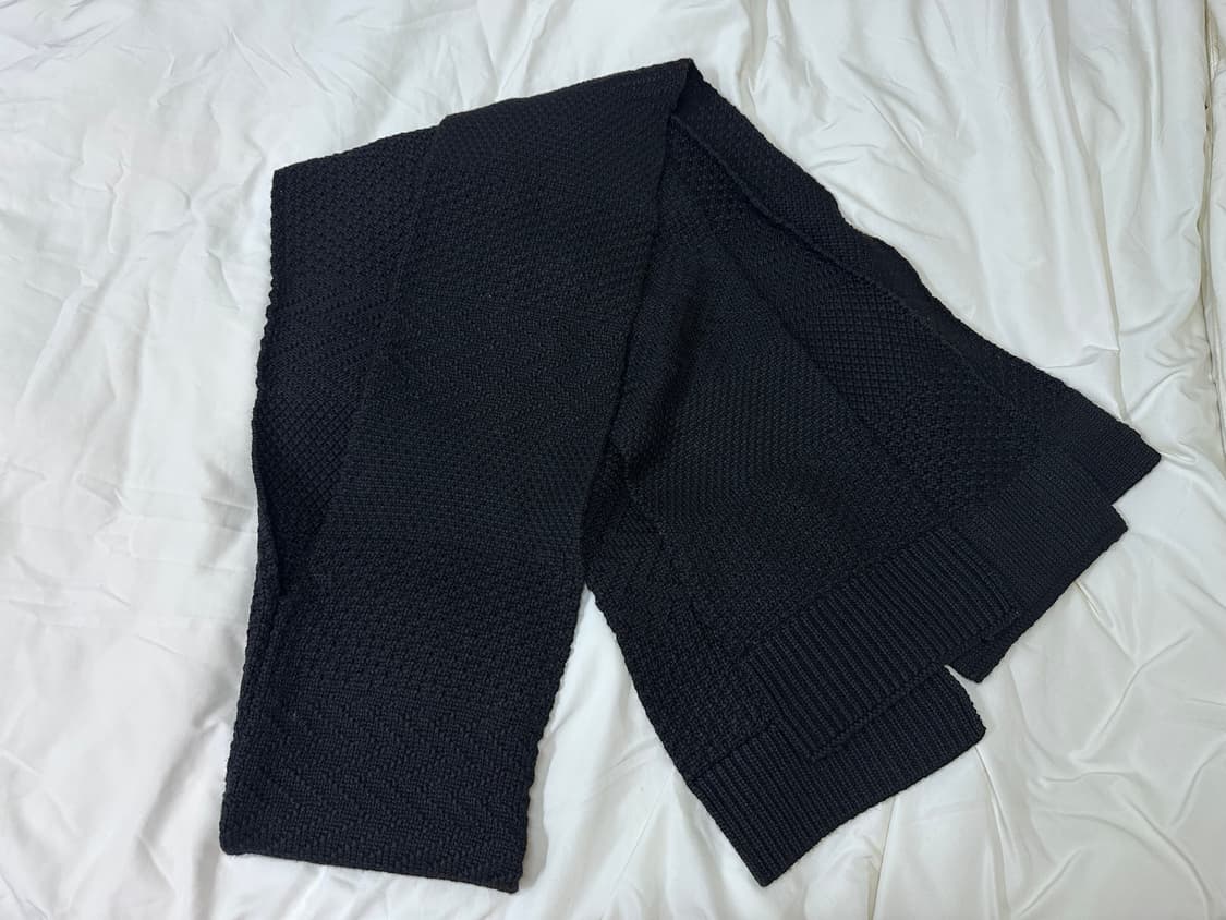 [새상품]닐바렛(Neil Barrett) 블랙 울 롱머플러  상품이미지2