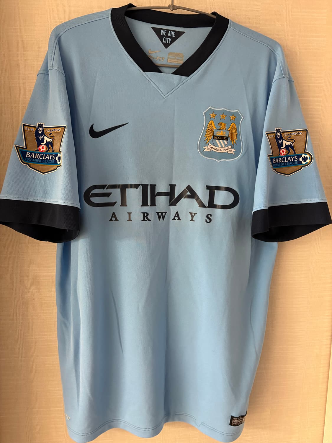 14-15 맨체스터시티 홈 아구에로 유니폼 정품 상품이미지1