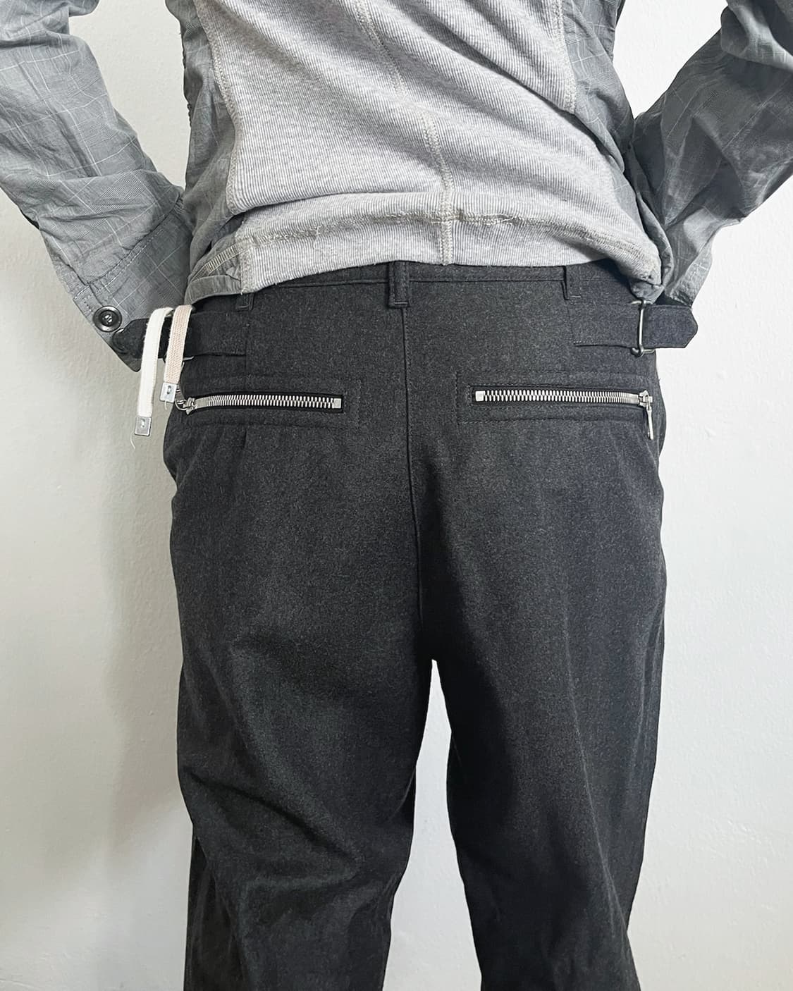 드리스 반 노튼 멀티지퍼 포켓 캐시미어 조거팬츠 상품이미지7