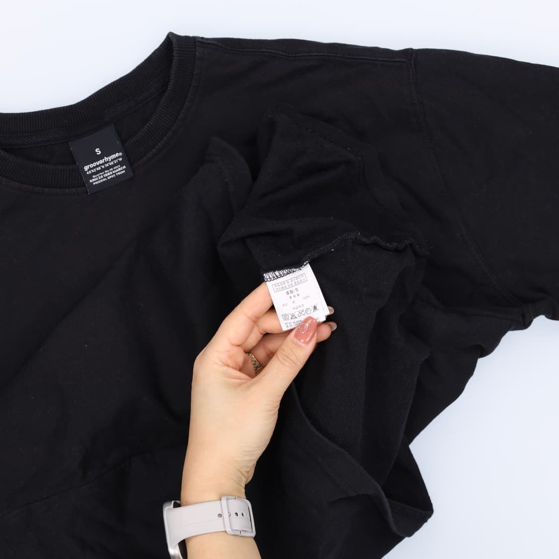[S] 그루브라인 스몰로고 긴팔티 0108J 상품이미지5
