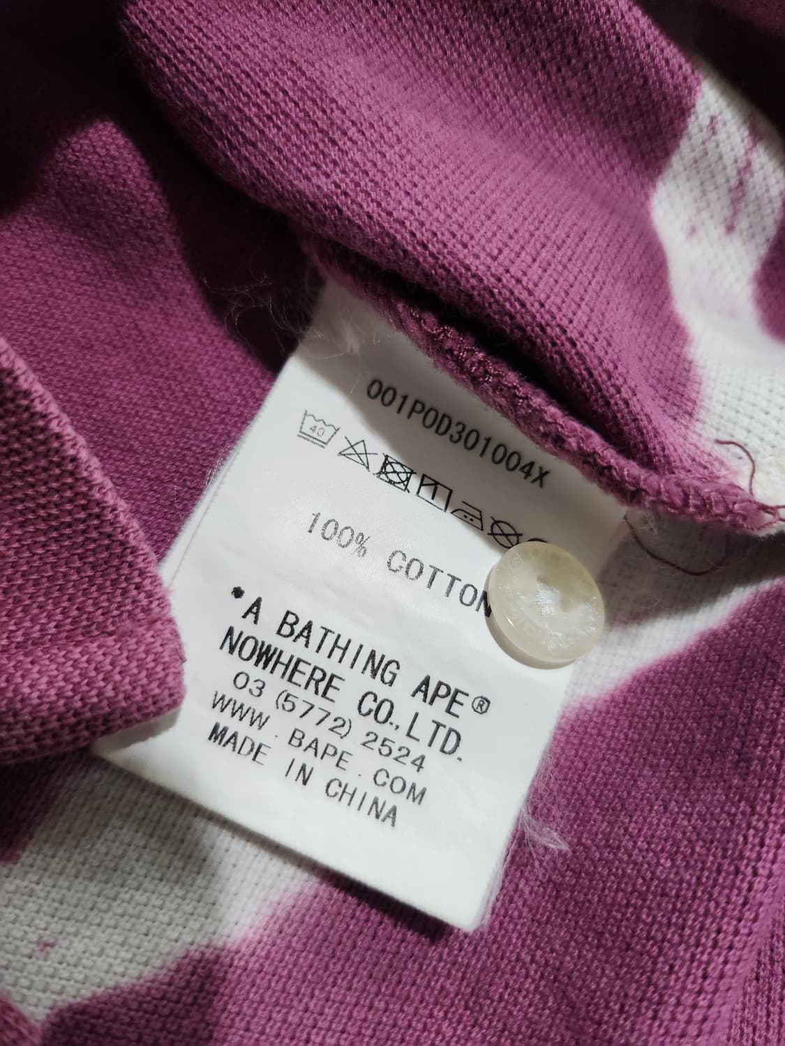 **베이프(A Bathing Ape) 타이다이 카라티 M 상품이미지7