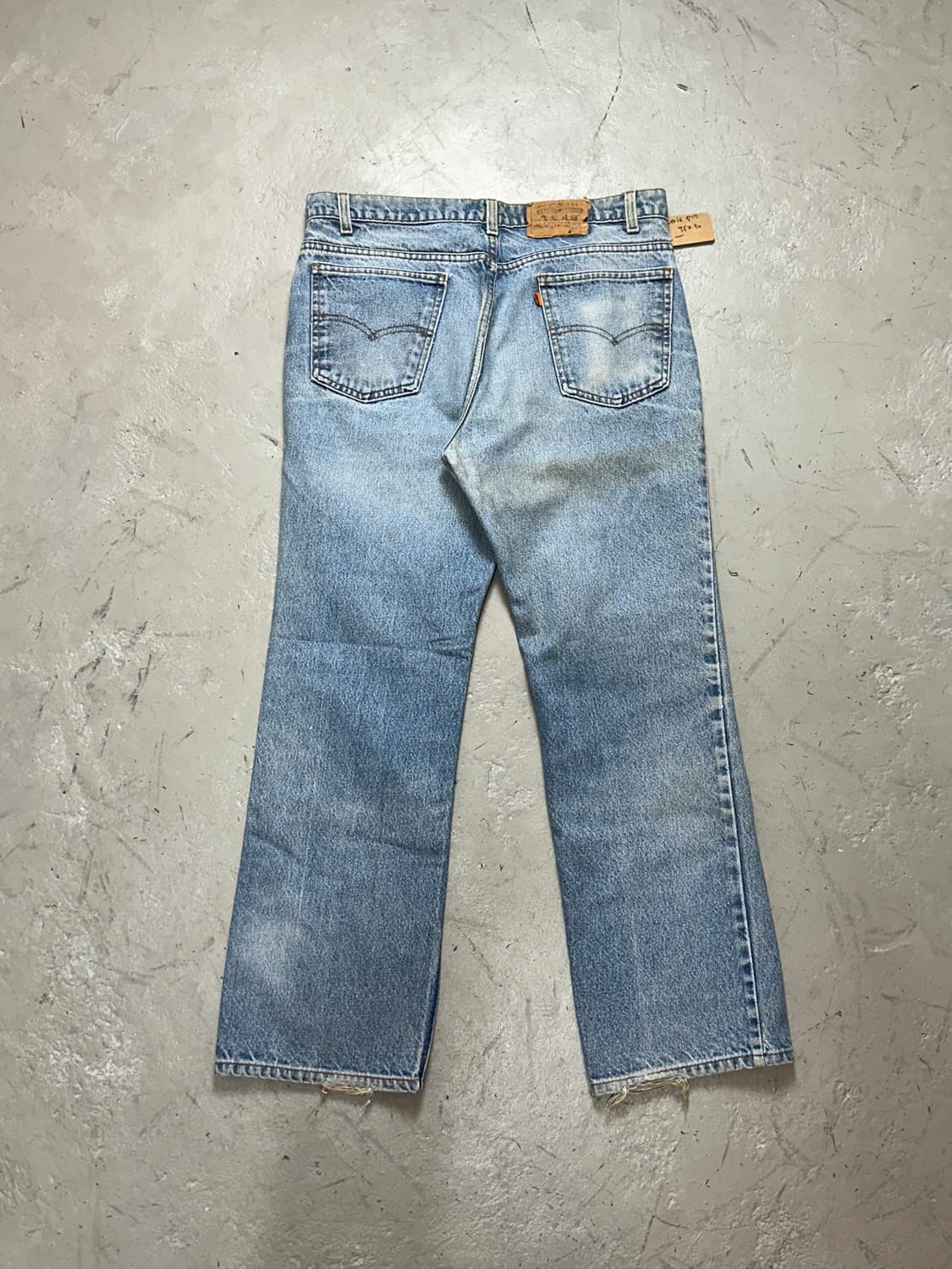 80's USA Made 리바이스 517 부츠컷 플레어진 체인스티치 상품이미지4